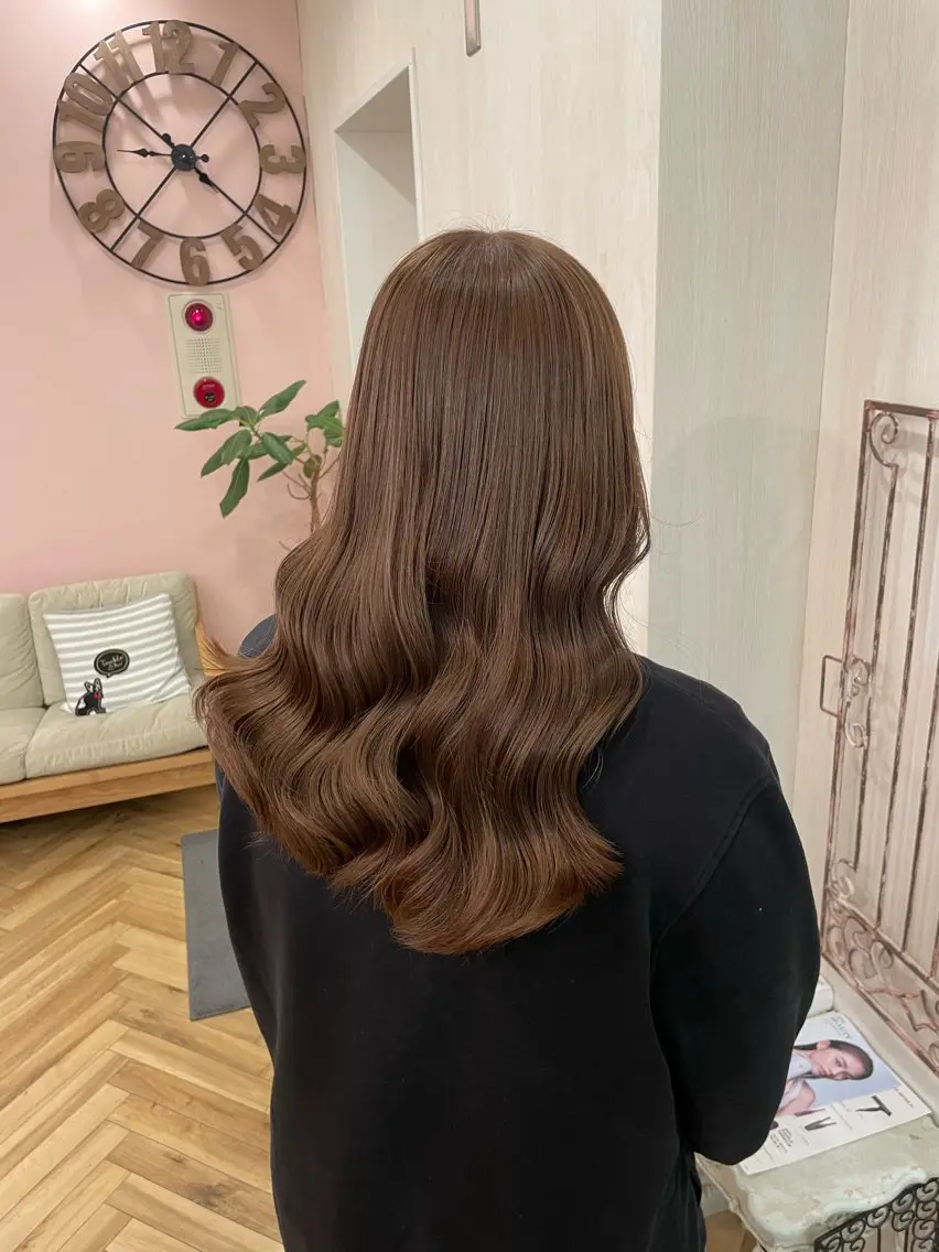 ロング カラー ベージュカラー カット ヘアカラー トリートメント ダブルカラー/ レイヤー🍒齋藤 澪のヘアスタイル