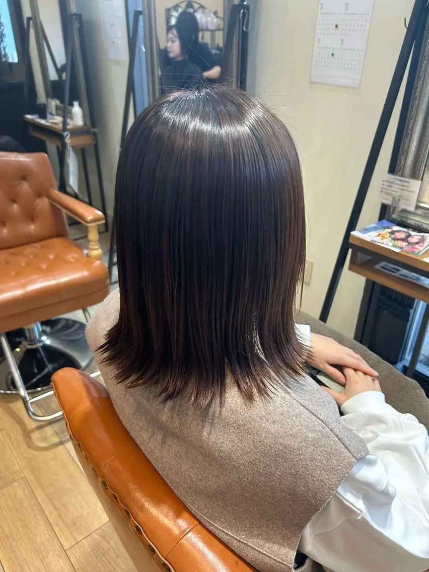 ショート カラー ヘアカラー 松尾 遥花のヘアスタイル