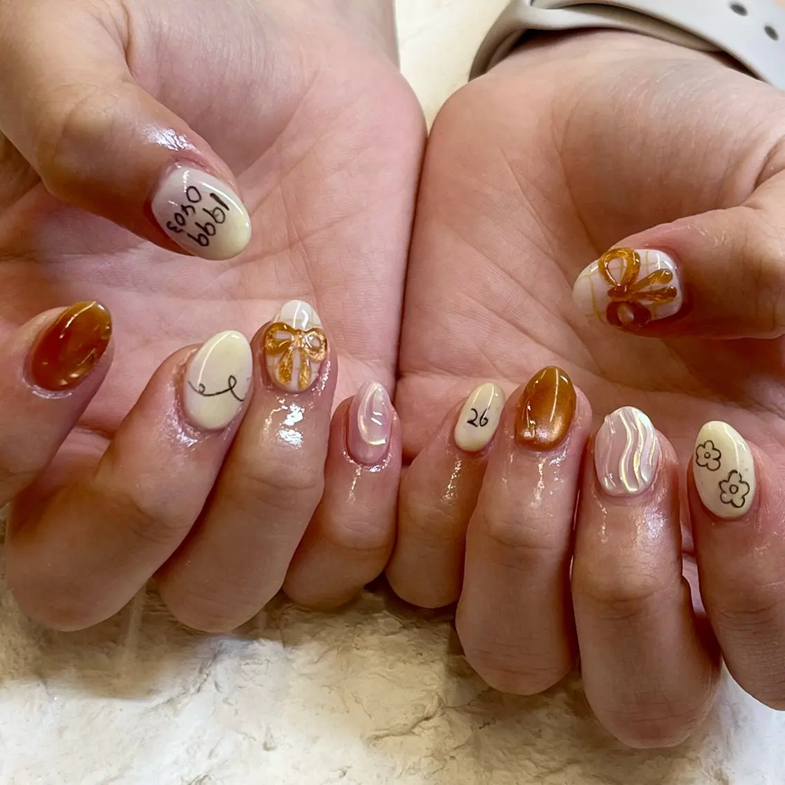 ネイル ハンドネイル ෆYura Nailෆのネイルデザイン