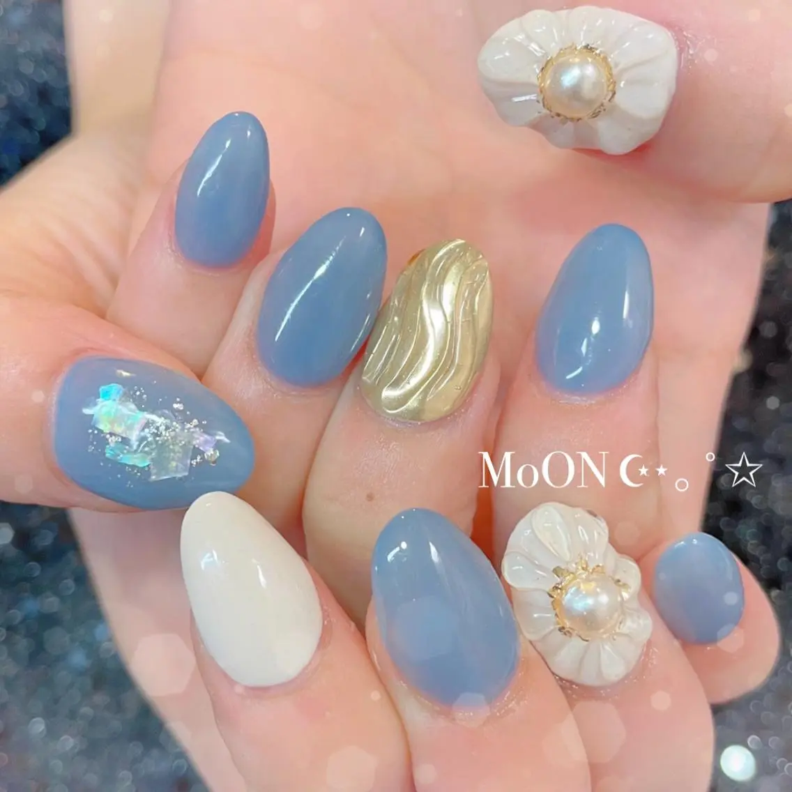 ネイル ハンドネイル ハンドケア MoON...❤︎ MeGuのネイルデザイン