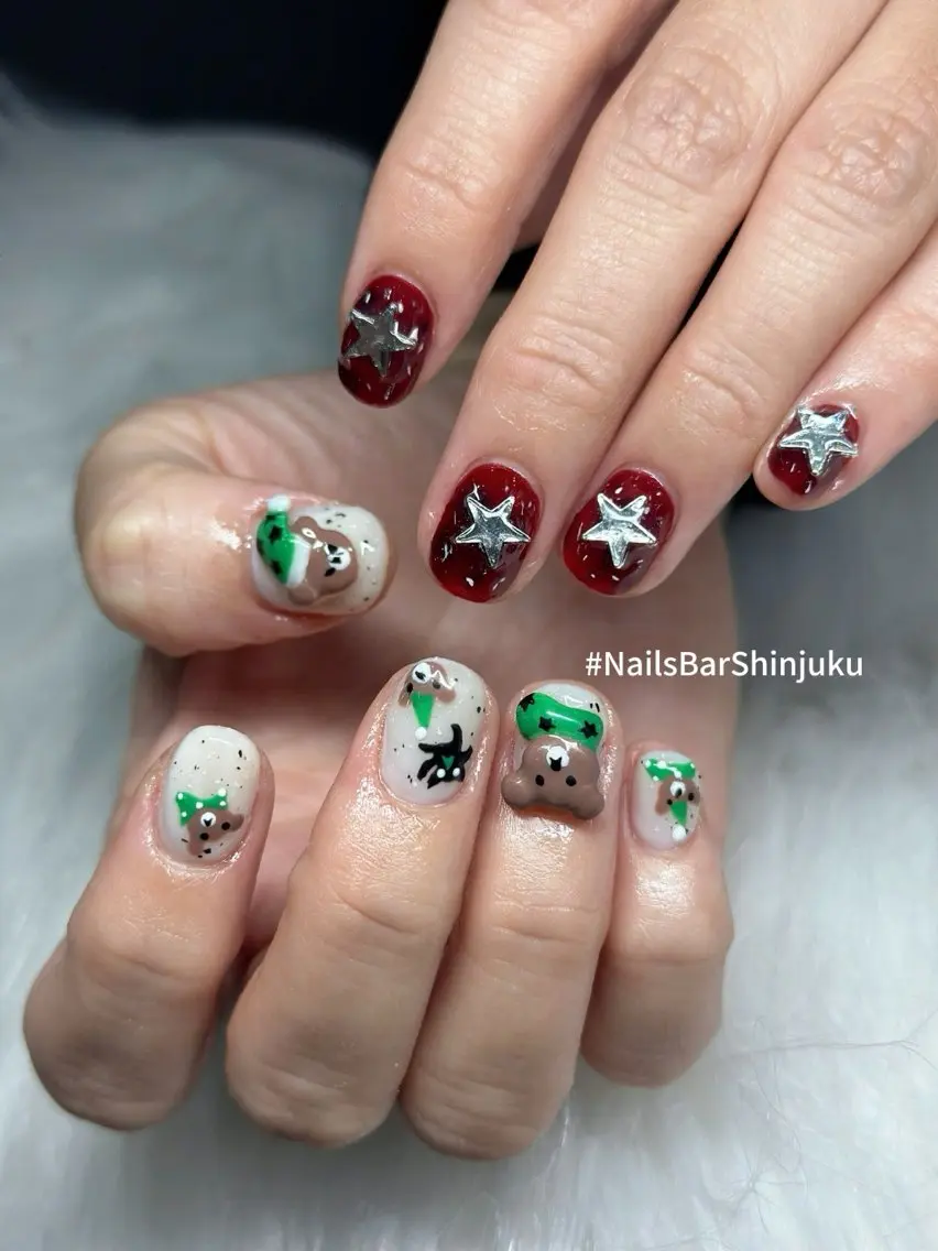 ネイル 長さ出し フレンチネイル ジェルネイル 韓国ネイル ロングネイル NAILS BAR SHINJUKUのネイルデザイン