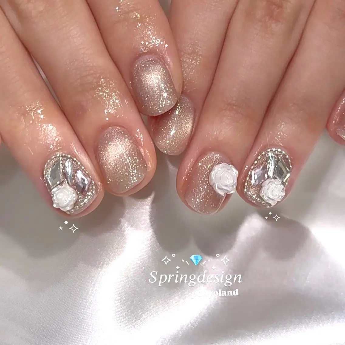 ネイル 春ネイル ハンドネイル ponyoland 目黒/恵比寿💎のネイルデザイン