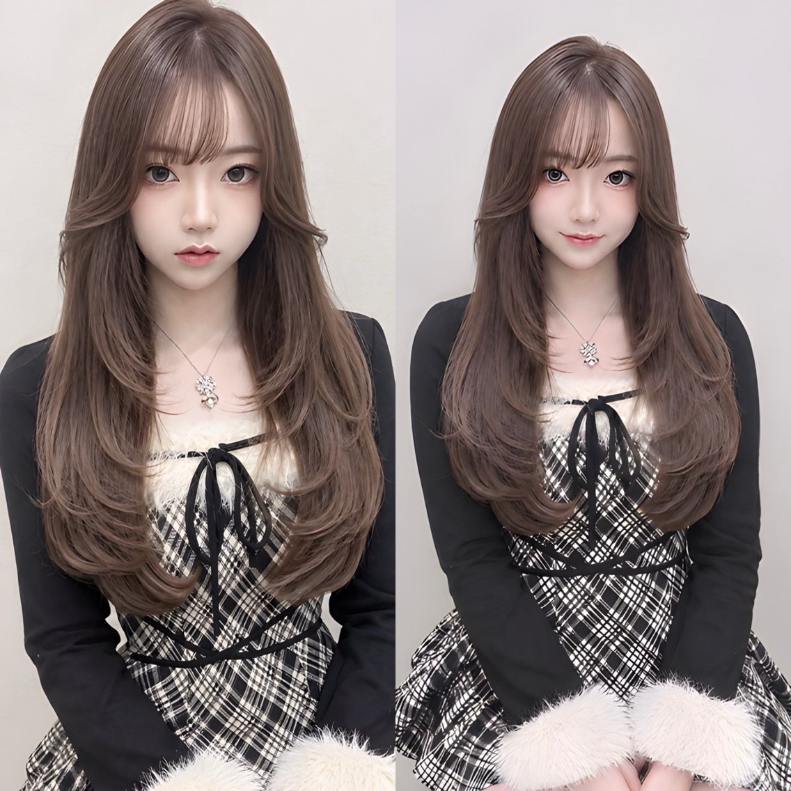 ロング カラー カット ヘアカラー トリートメント 🩵新宿ダブルカラー 🩵エクステのヘアスタイル