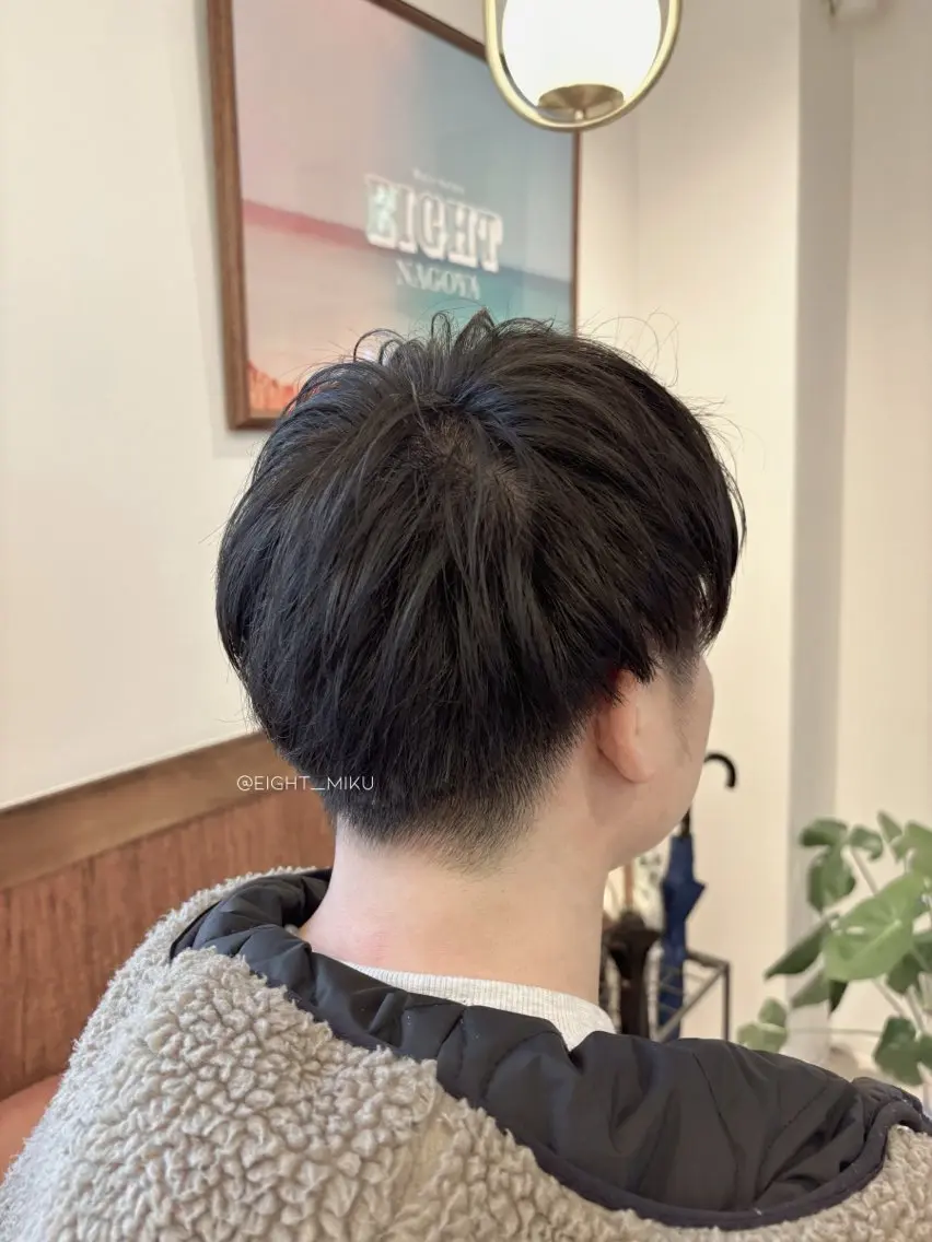 メンズ マッシュ 刈り上げ カット ヘッドスパ miku🖤名駅￤顔 周り￤ヘアケアのヘアスタイル