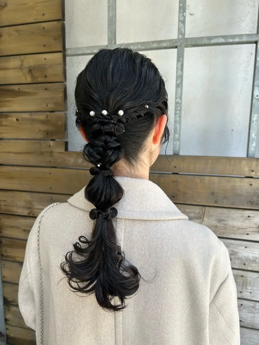 ロング ヘアアレンジ ヘアセット 横浜カラー/ブリーチ SAKI💫のヘアスタイル