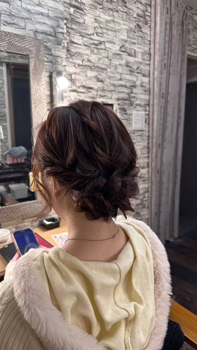 セミロング ヘアアレンジ hair make Lucciのヘアスタイル