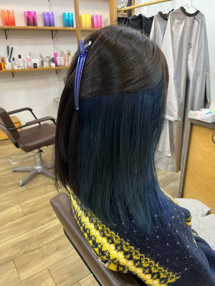 ロング カラー カット ヘアカラー トリートメント 似合わせ/ブリーチ/ 髪質改善/ミクෆ‪のヘアスタイル