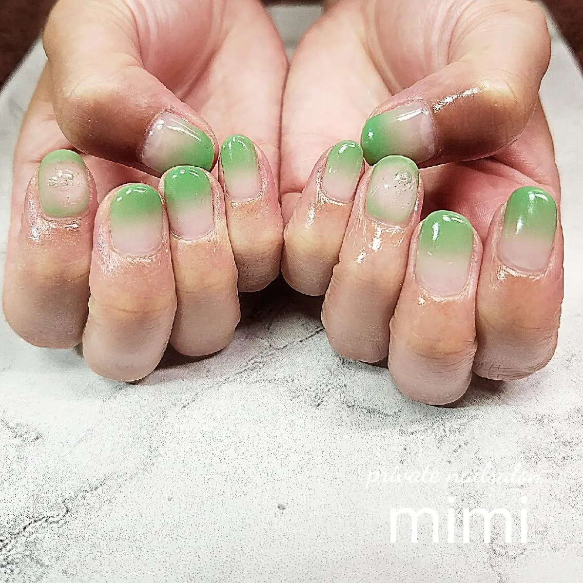ネイル シンプルネイル 博多ネイル ｍｉｍｉのネイルデザイン
