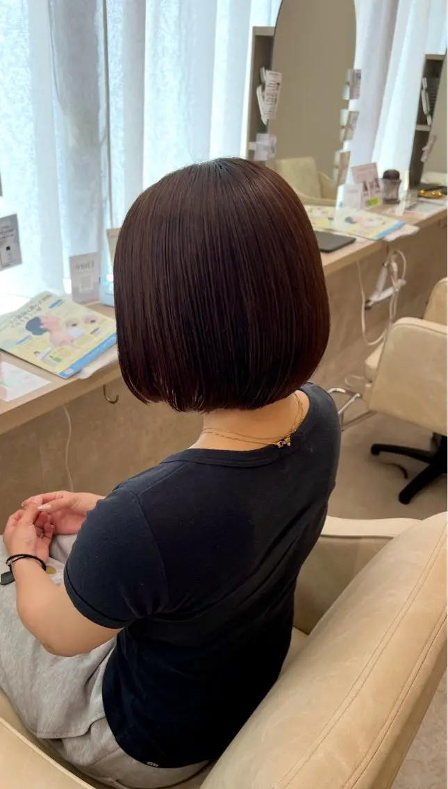 ショート カット ヘッドスパ 山下 稚葉 艶髪/透明感カラーのヘアスタイル