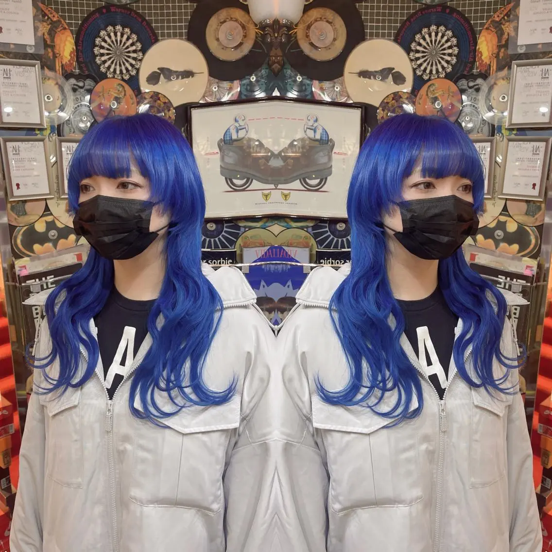 ロング カラー ヘアアレンジ ブリーチ ケアブリーチ ハイトーンカラー エクステ ロング 🌈派手髪エクステ ブレイズ🌈ひろとのヘアスタイル
