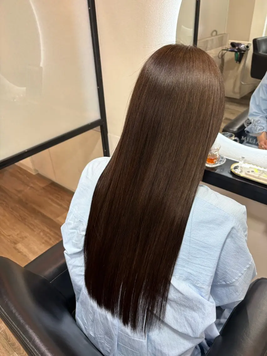 ロング 髪質改善 辻田 直樹のヘアスタイル