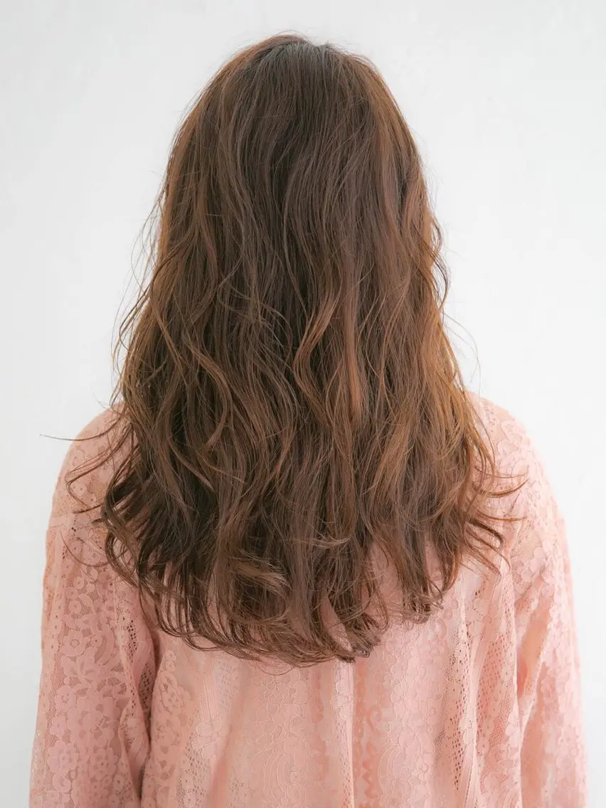 セミロング パーマ カット パーマ 奈良村 圭吾のヘアスタイル