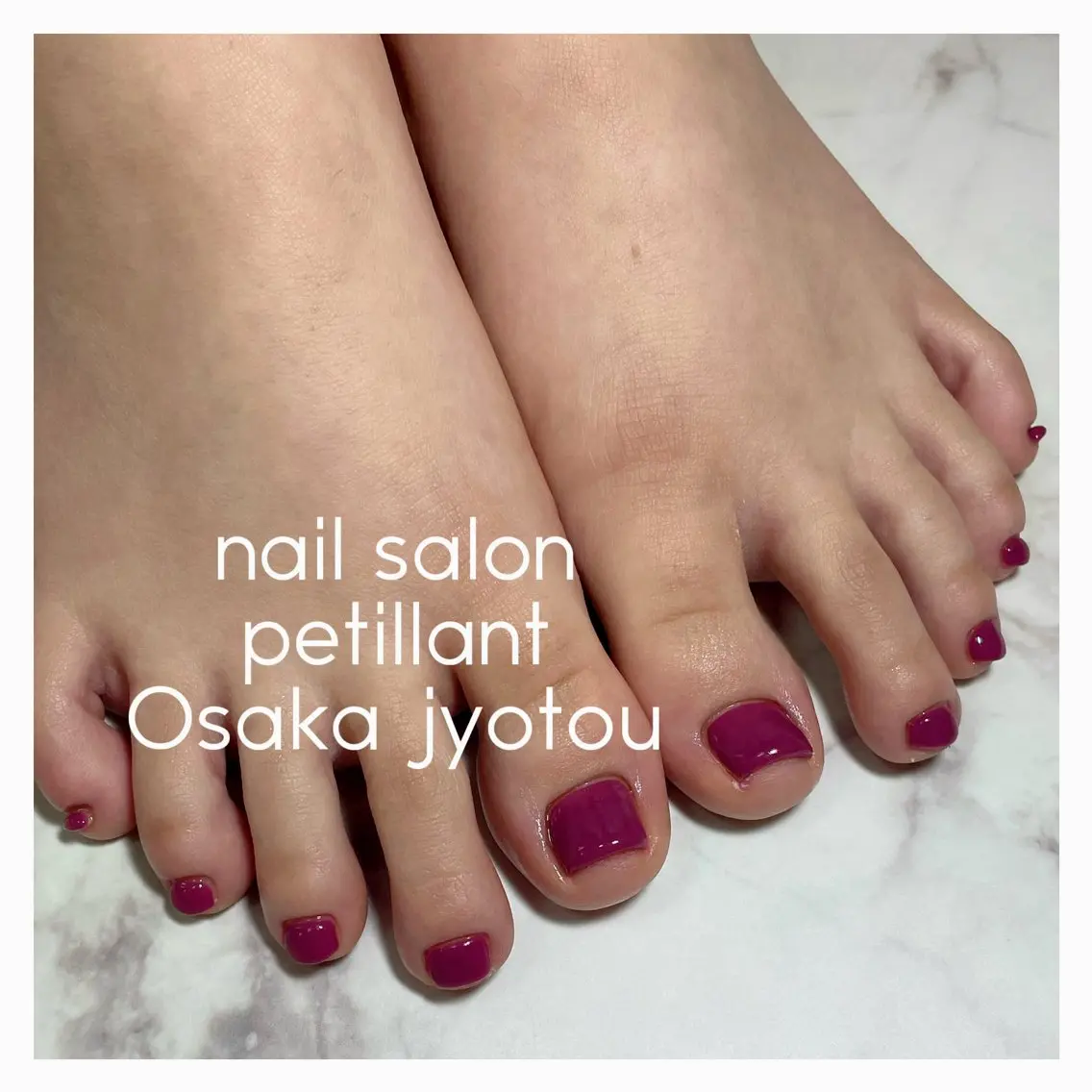 ネイル フットネイル ワンカラーネイル nail salon petillantのネイルデザイン