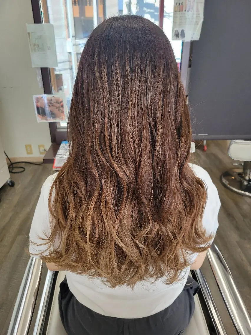 ロング カラー ダブルカラーモデル☆ SHUNYAのヘアスタイル