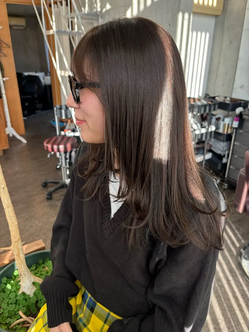 🌼２回目のお客様🌼似合わせカット+透明感カラー+3ステップトリートメントの写真