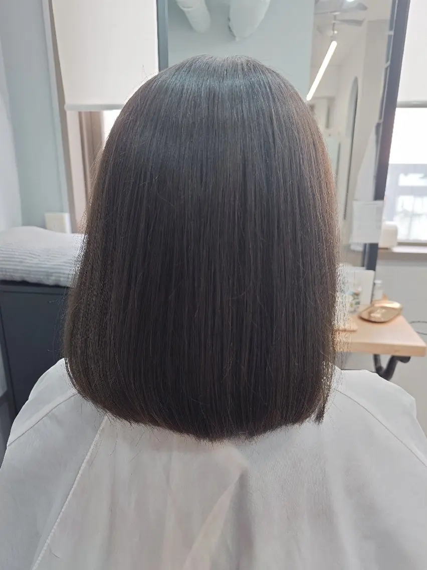 ミディアム ボブ カット トリートメント ヘッドスパ 髪質改善・絹髪縮毛 矯正・TSUDAのヘアスタイル