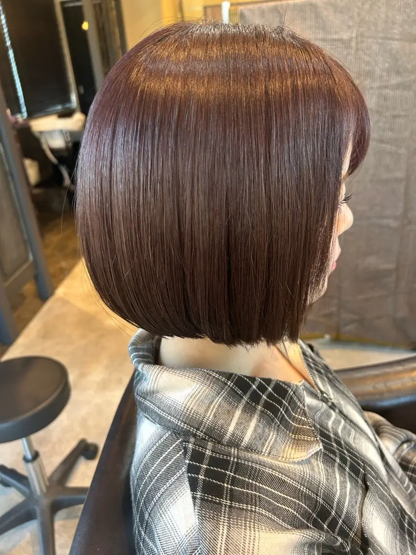 ショート ワンレンボブ ボブ ヤマダ タケトのヘアスタイル