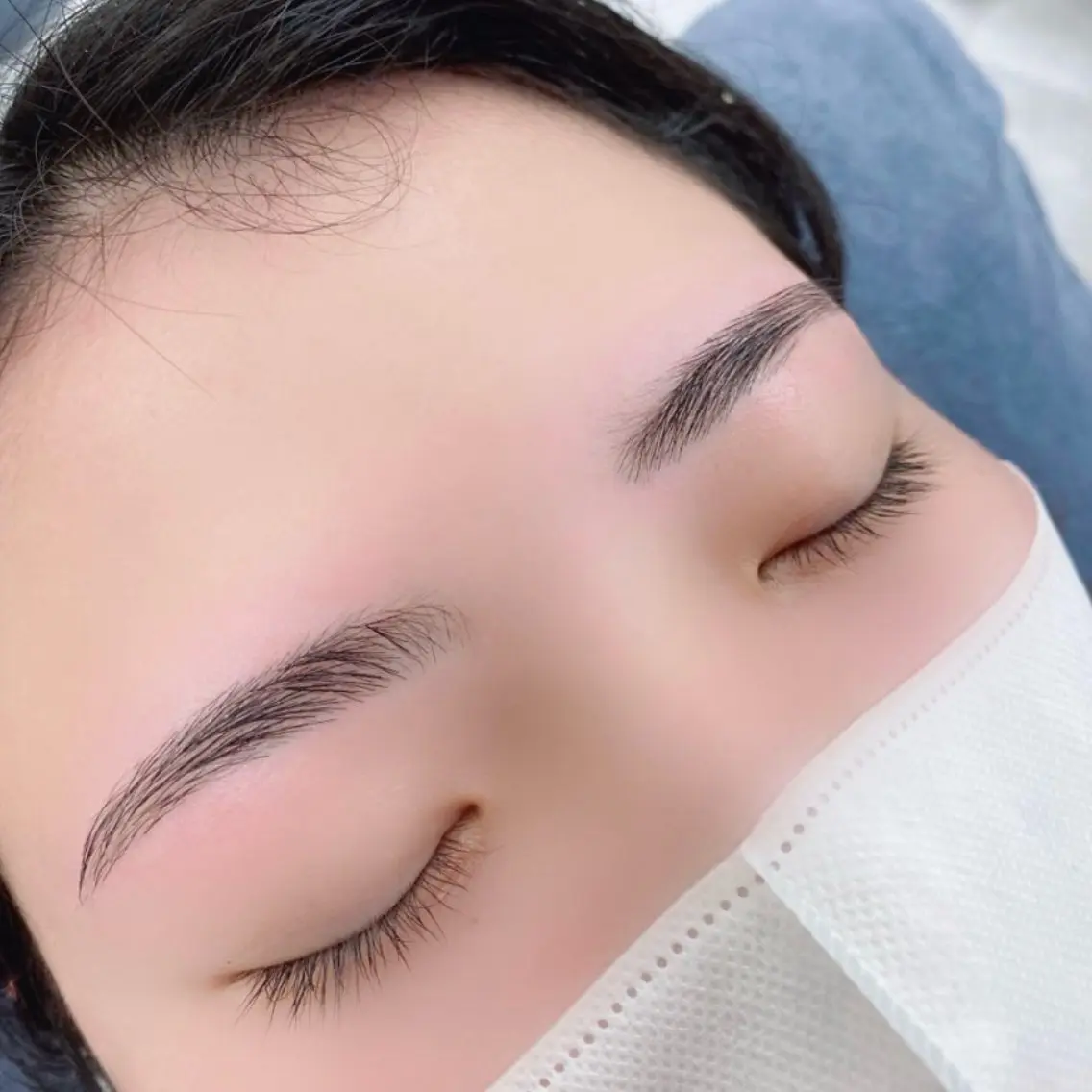 【眉周りのお肌もトーンアップ↗️】アイブロウWAX🍒(選べるお仕上げ)美容保湿クリームor眉メイク✨の写真