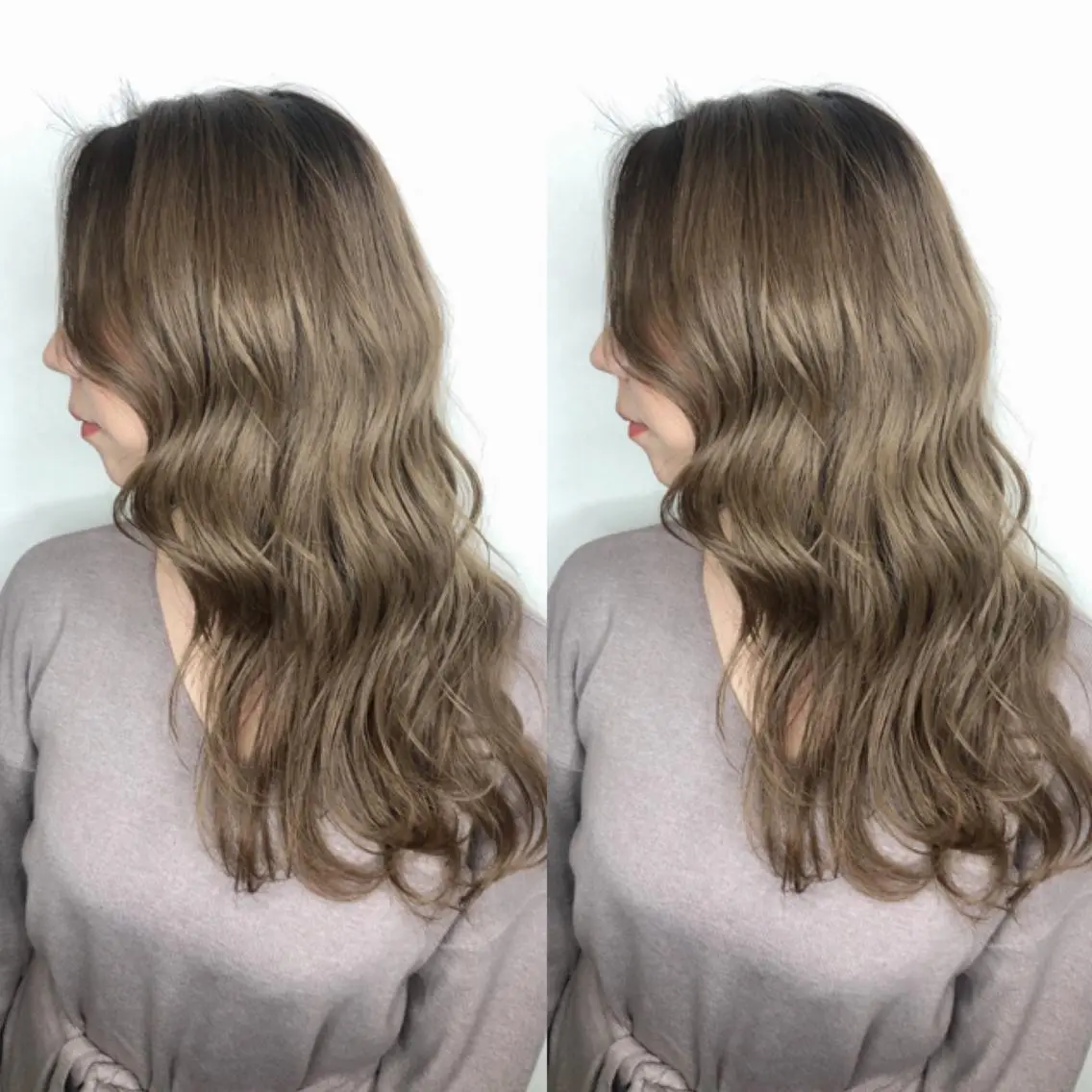 セミロング カラー パーマ ヘアアレンジ ブリーチ ケアブリーチ ダブルカラー ハイライトカラー イルミナカラー オリーブカラー 特化　　kaiのヘアスタイル