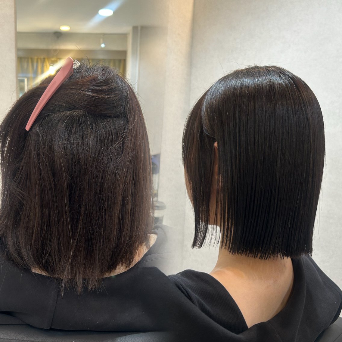ミディアム カット 縮毛矯正 トリートメント 柔らかい縮毛矯正/ ボブ/北林のヘアスタイル