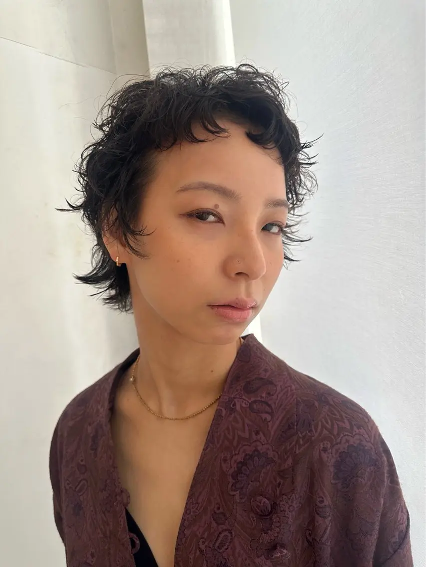 ショート パーマ 似合わせカット ショートヘア 菱田 宏哉のヘアスタイル