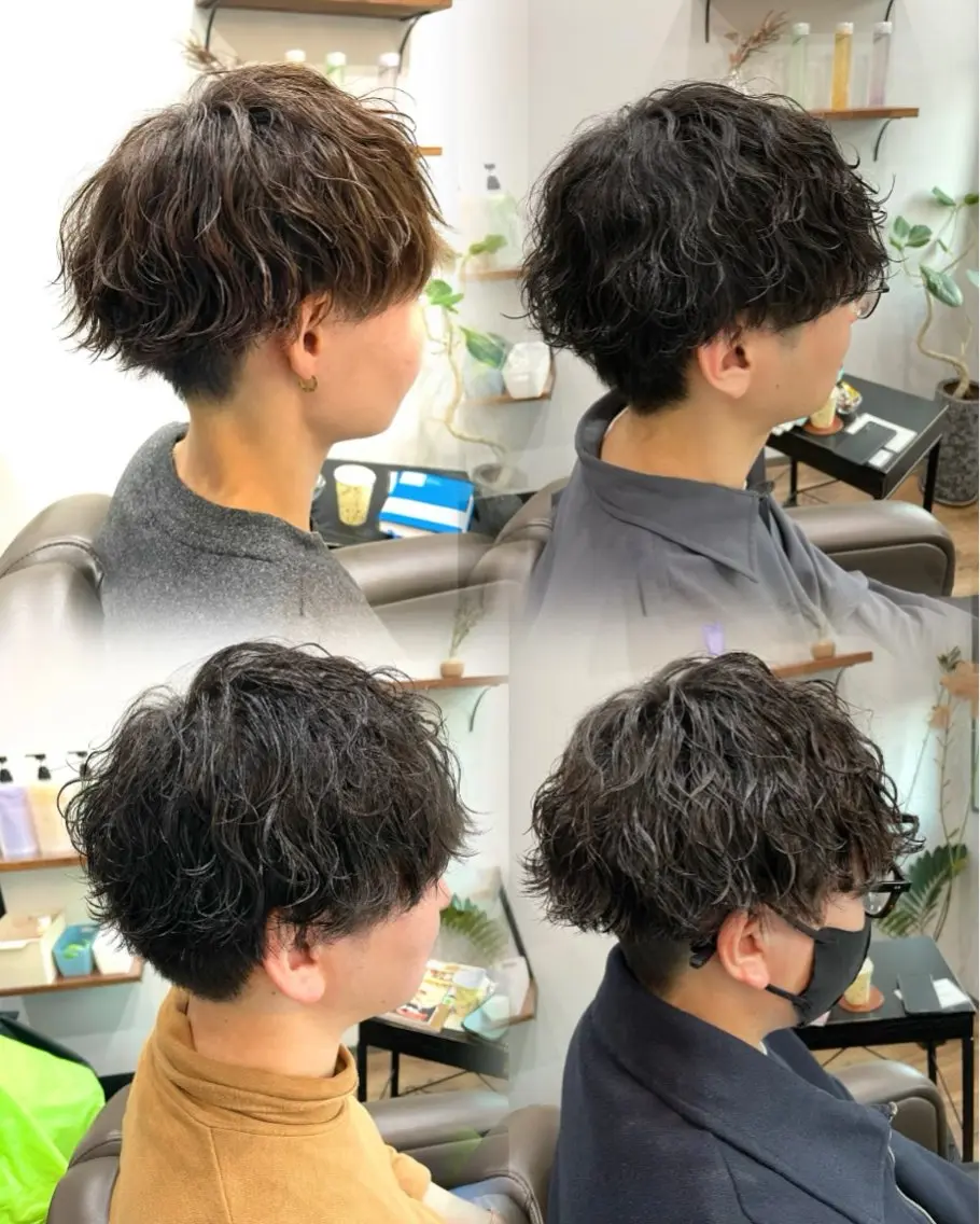 【平日限定10%OFF】カット+men'sデザインパーマ+トリートメントの写真