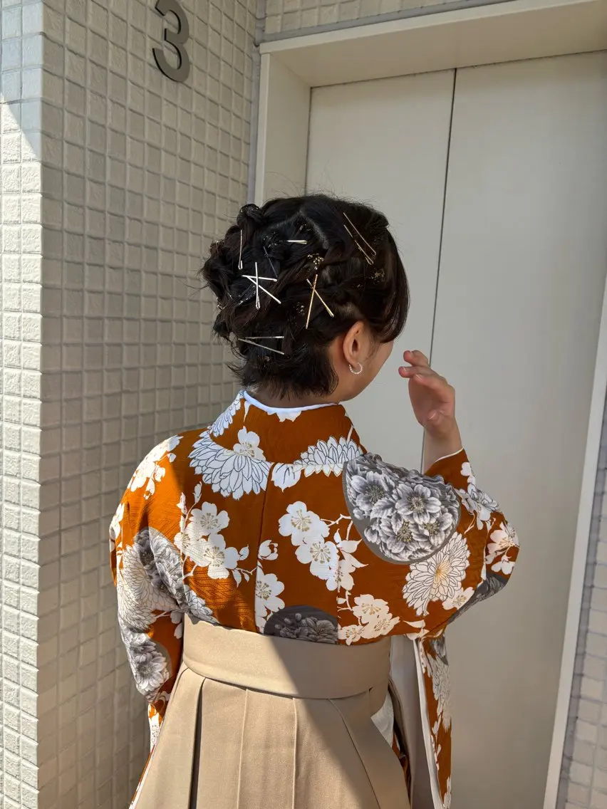 【浴衣ヘアセット】🎆🍧浴衣に似合うヘアスタイル🎶の写真