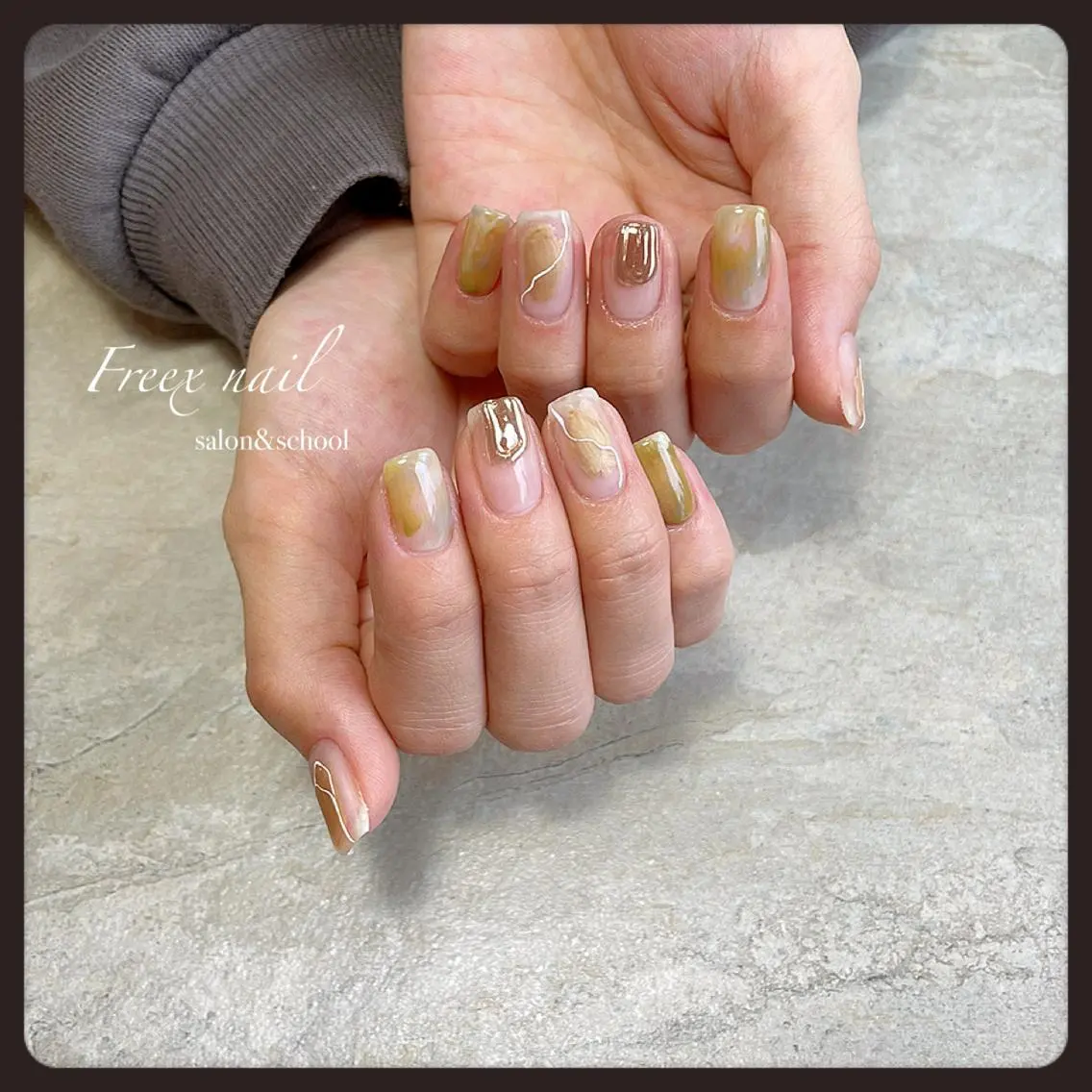 ネイル ニュアンスネイル ハンドネイル ハンドケア freex nail /ニュアンス/個性派のネイルデザイン