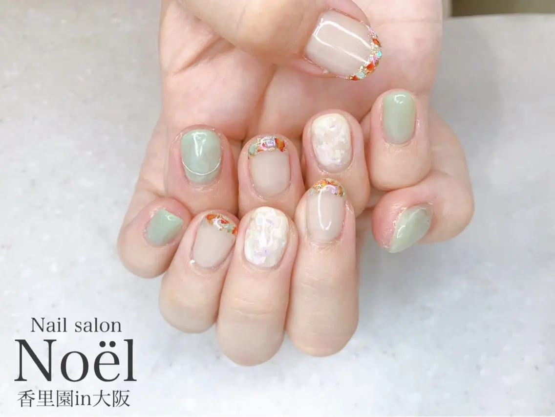 ネイル ニュアンスネイル Nailsalon &Noelのネイルデザイン