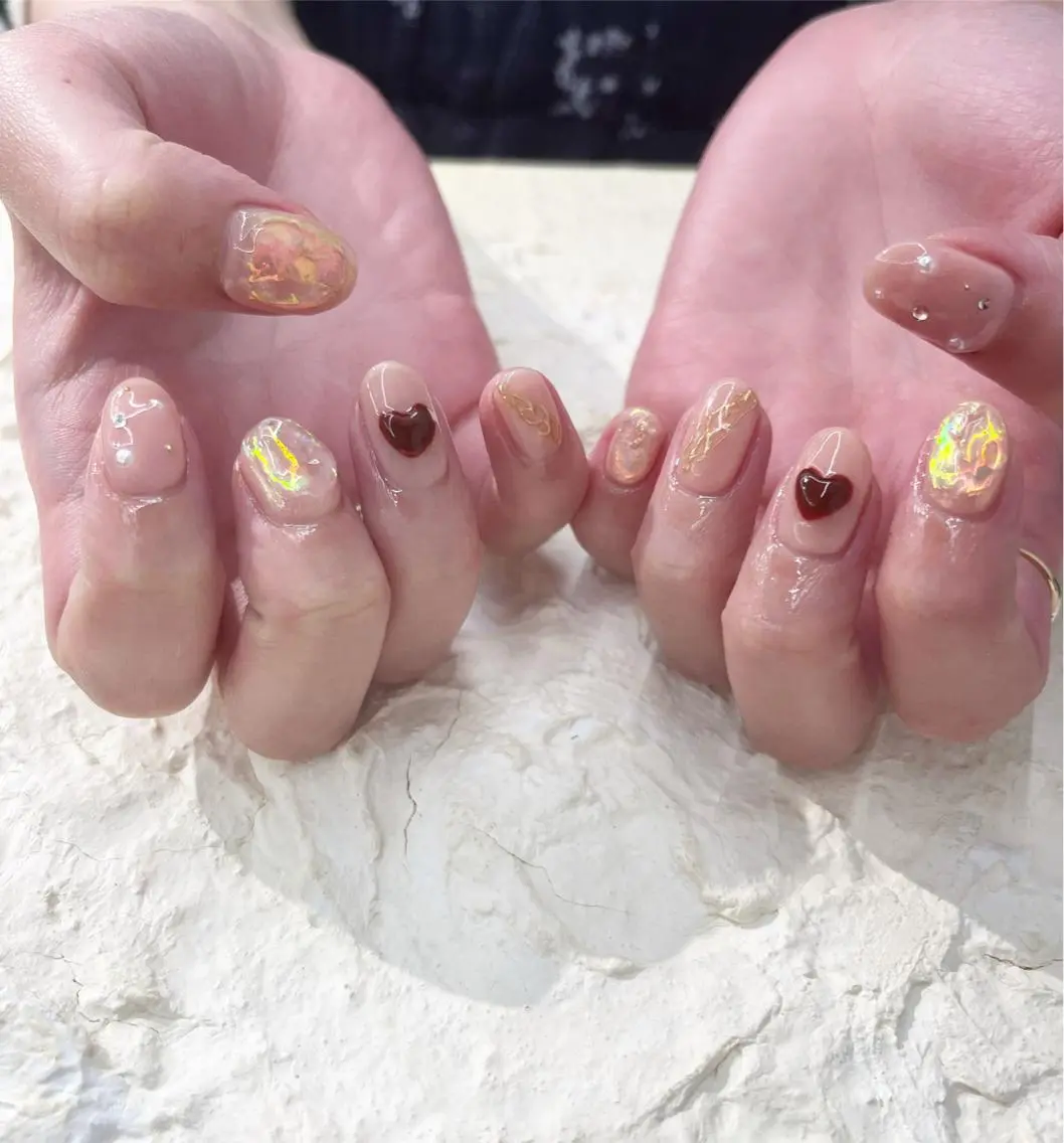 ネイル 冬ネイル クリスマス nail* runa🌻のネイルデザイン