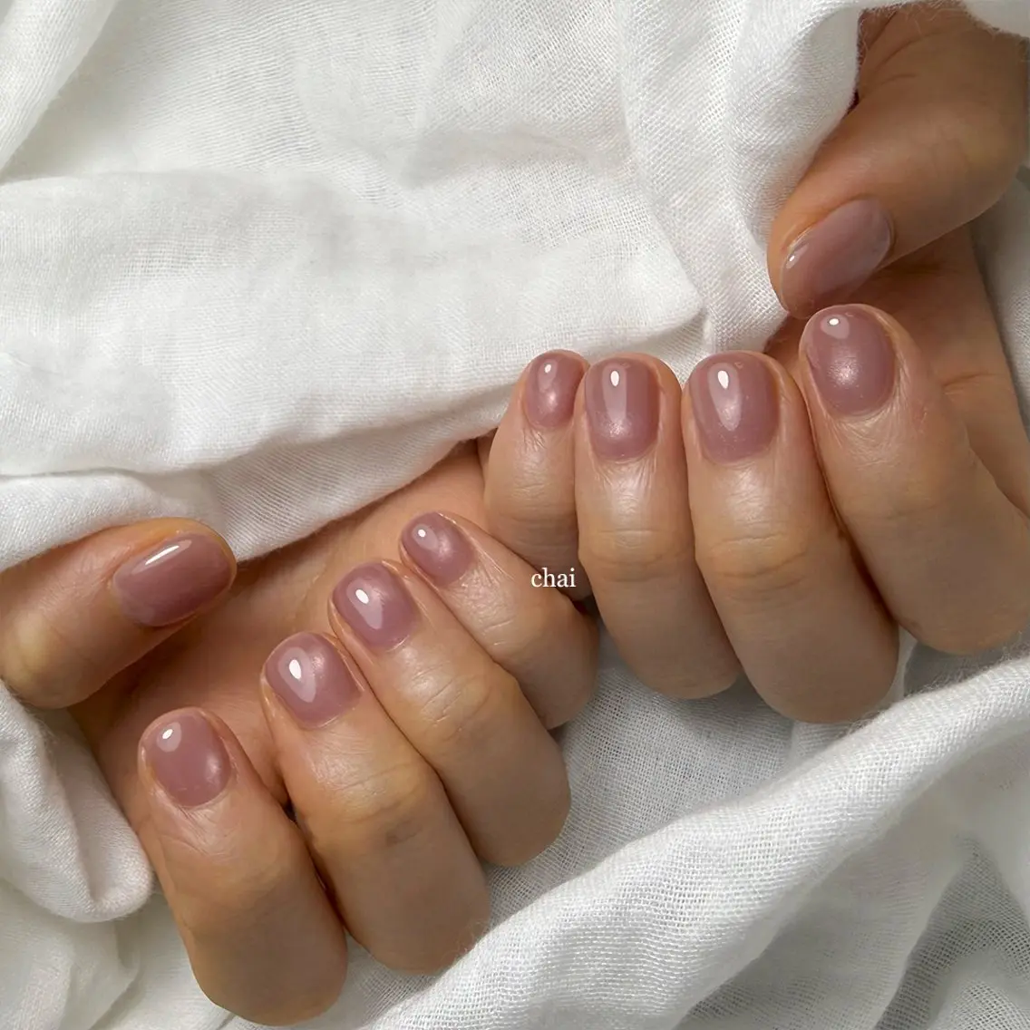 ネイル マグネットネイル ショートネイル ハンドネイル chai nail +  eye📍鶴橋のネイルデザイン
