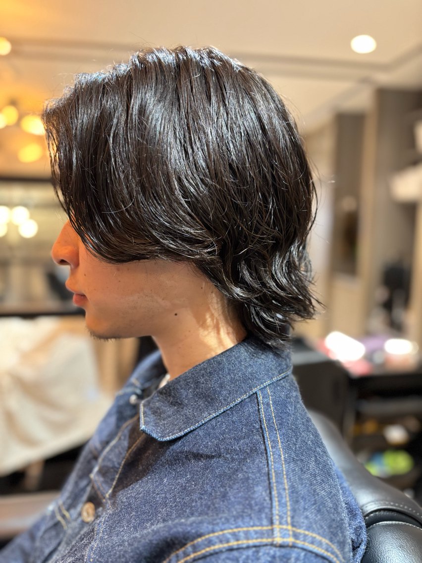 パーマ メンズ 田中大 パーマ/メンズカットのヘアスタイル