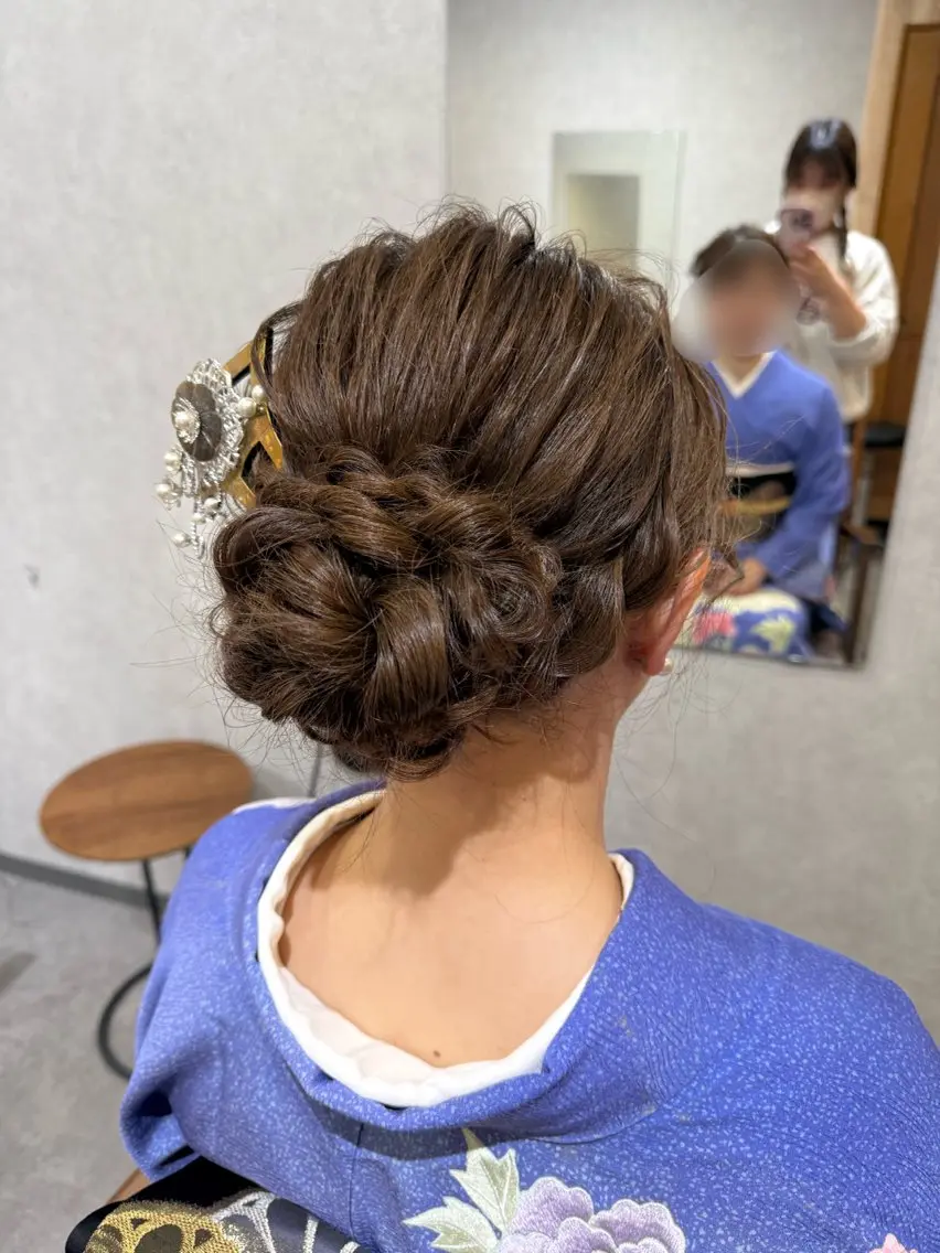 ヘアアレンジ ヘアセット Bish Yanaのヘアスタイル