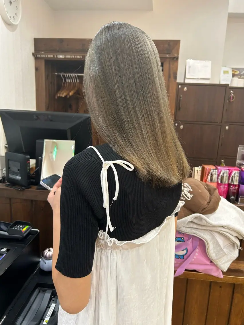 セミロング ヘアカラー 🦋メンズカット/パ ーマモデル紀輔🦋のヘアスタイル