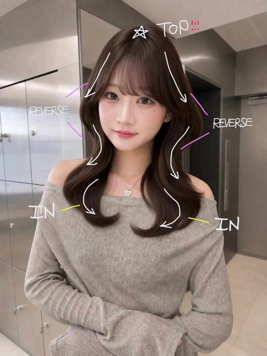 ロング 松本 琉衣のヘアスタイル