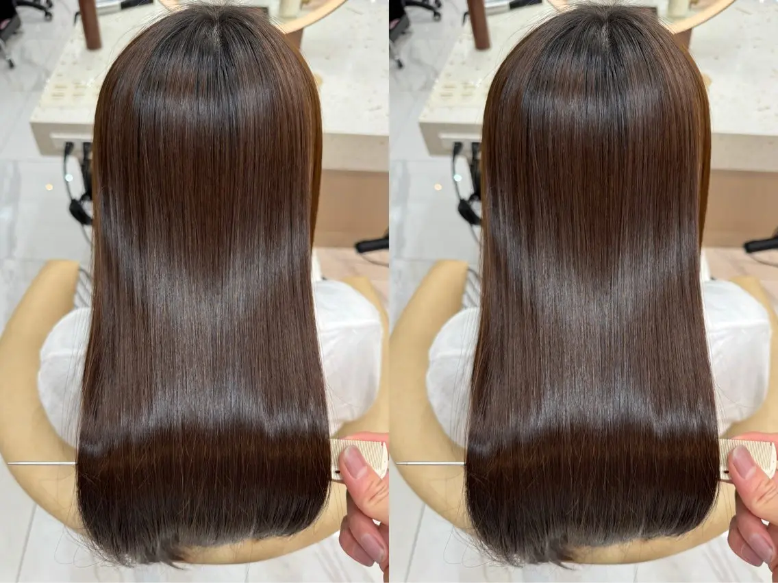 セミロング 縮毛矯正 縮毛矯正 斎藤 悠人のヘアスタイル
