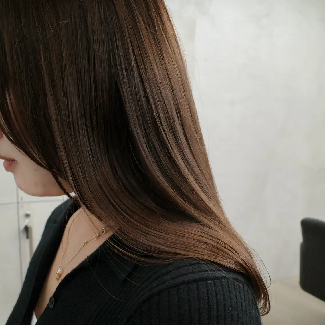 ロング カット ヘアカラー 縮毛矯正 髪質改善/オリーブ 🤍mizueのヘアスタイル