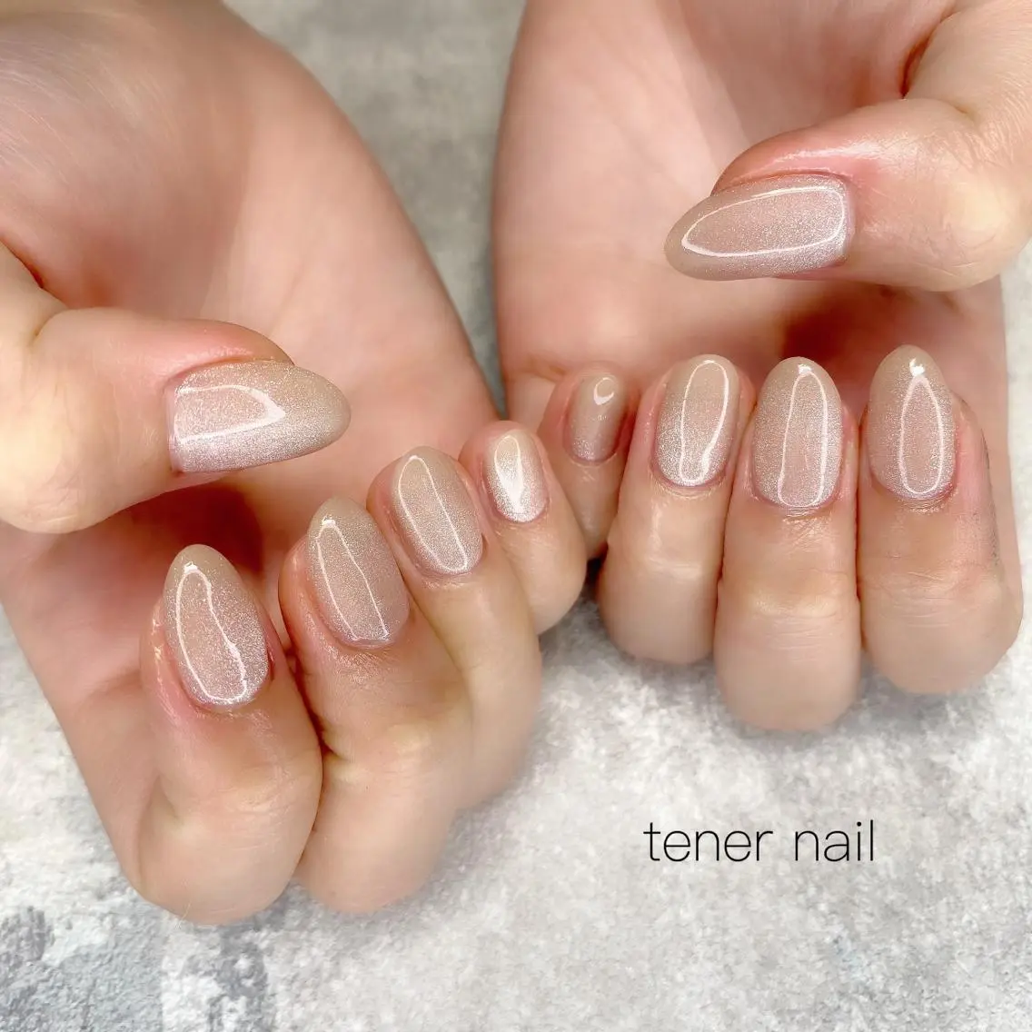 ネイル マグネットネイル マグネットワンカラー ワンカラーネイル テネルネイル tener nailのネイルデザイン