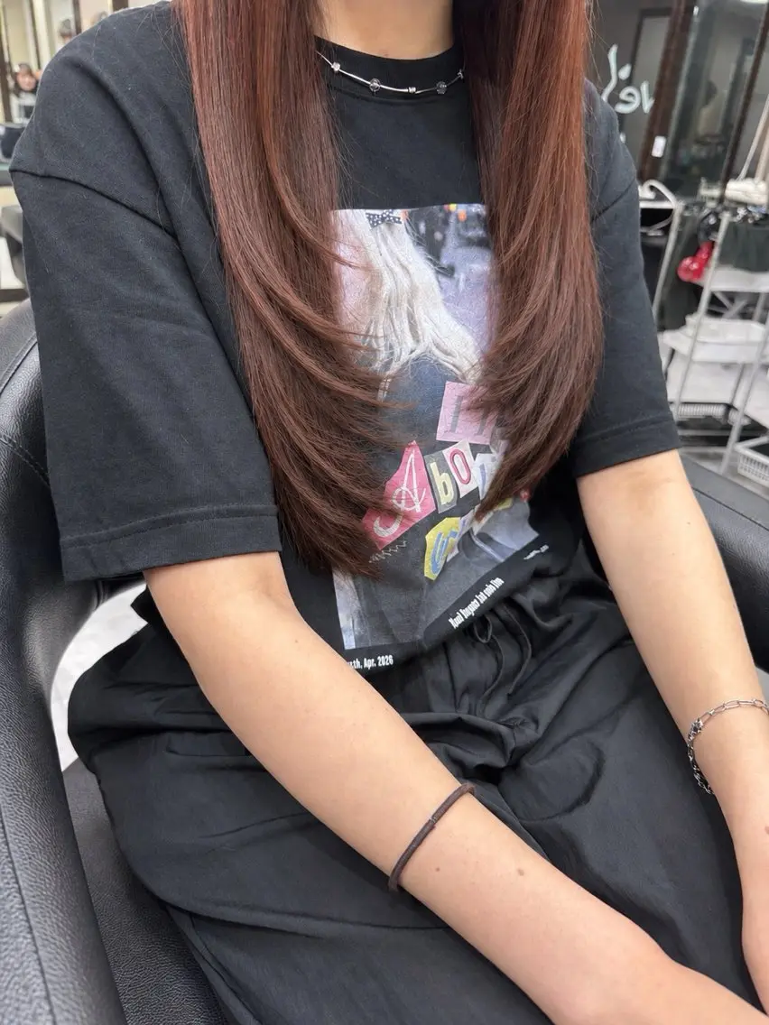 ロング カラー カット ヘアカラー 渡部 子龍のヘアスタイル