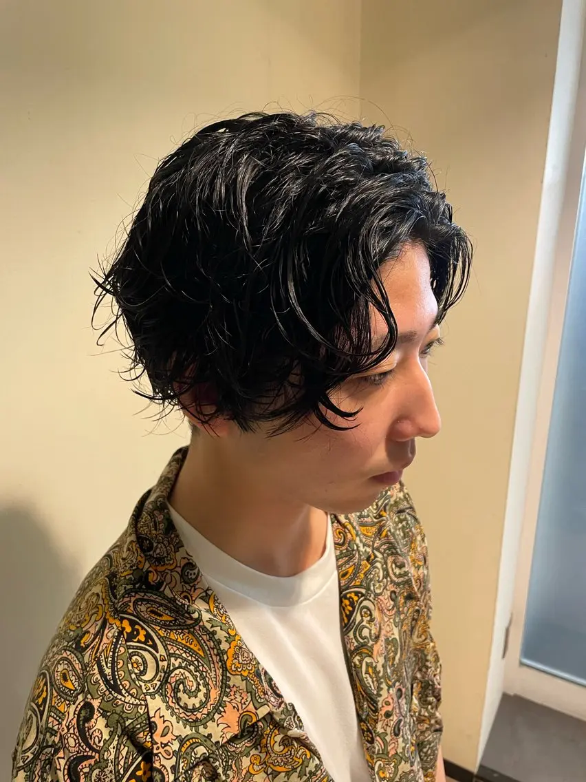 パーマ メンズ カット パーマ 💈メンズ職人 ルキト💈のヘアスタイル