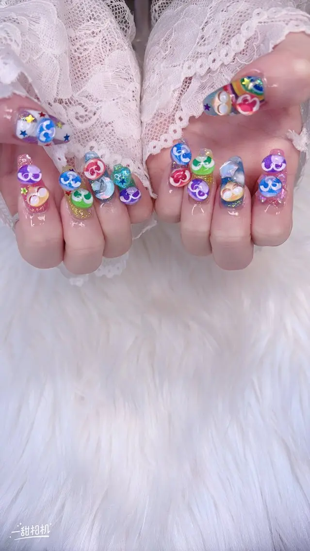 ネイル クリアネイル ロングネイル 持ち込み ハンドネイル mini nailのネイルデザイン