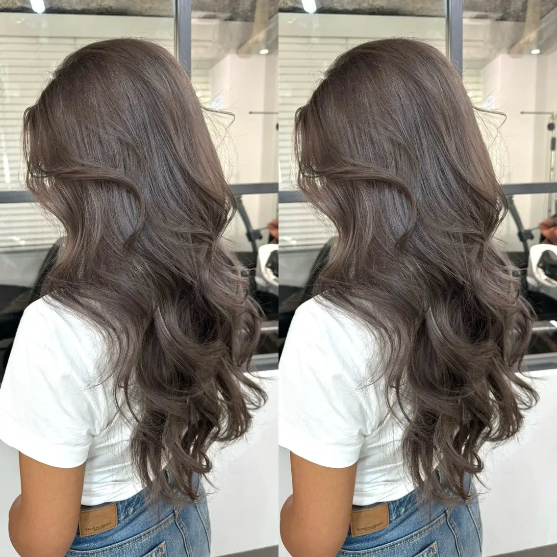 ロング バレイヤージュ ボブ🌈ナツヤのヘアスタイル