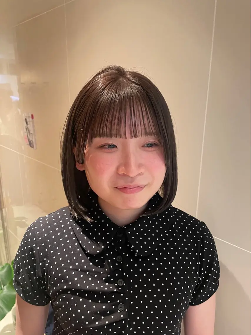 ショート カラー パーマ 縮毛矯正 カット ヘアカラー 縮毛矯正 縮毛矯正/レイヤー 🌙児玉光瑠のヘアスタイル