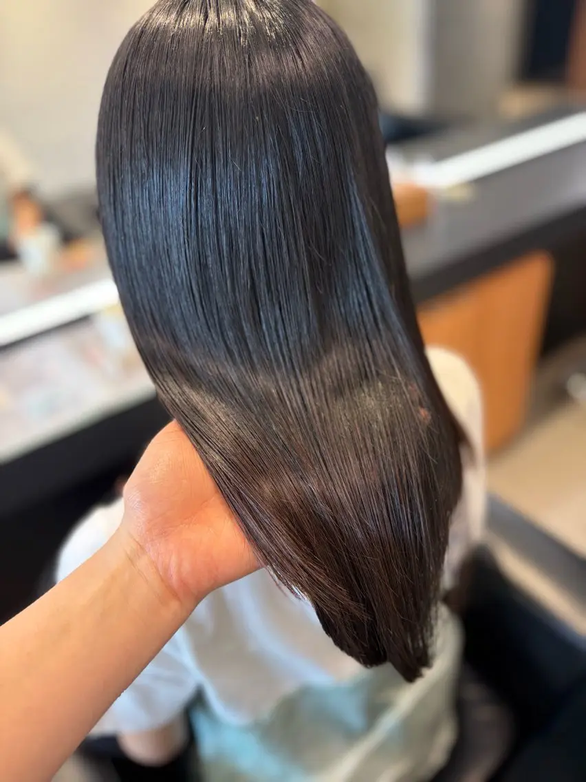 セミロング 髪質改善 トリートメント 髪質改善・水素カラー ARIA(ému)のヘアスタイル