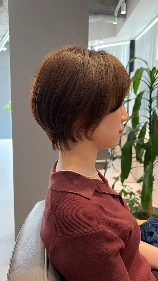 ショート くせ毛 縮毛矯正 SNSモニター募集！ くせ毛特化/大村のヘアスタイル