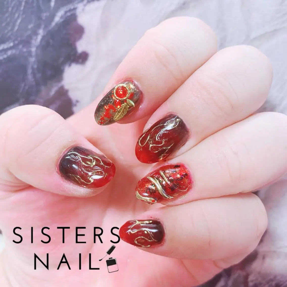 ネイル ハンドネイル ハンドケア sisters nail.fのネイルデザイン