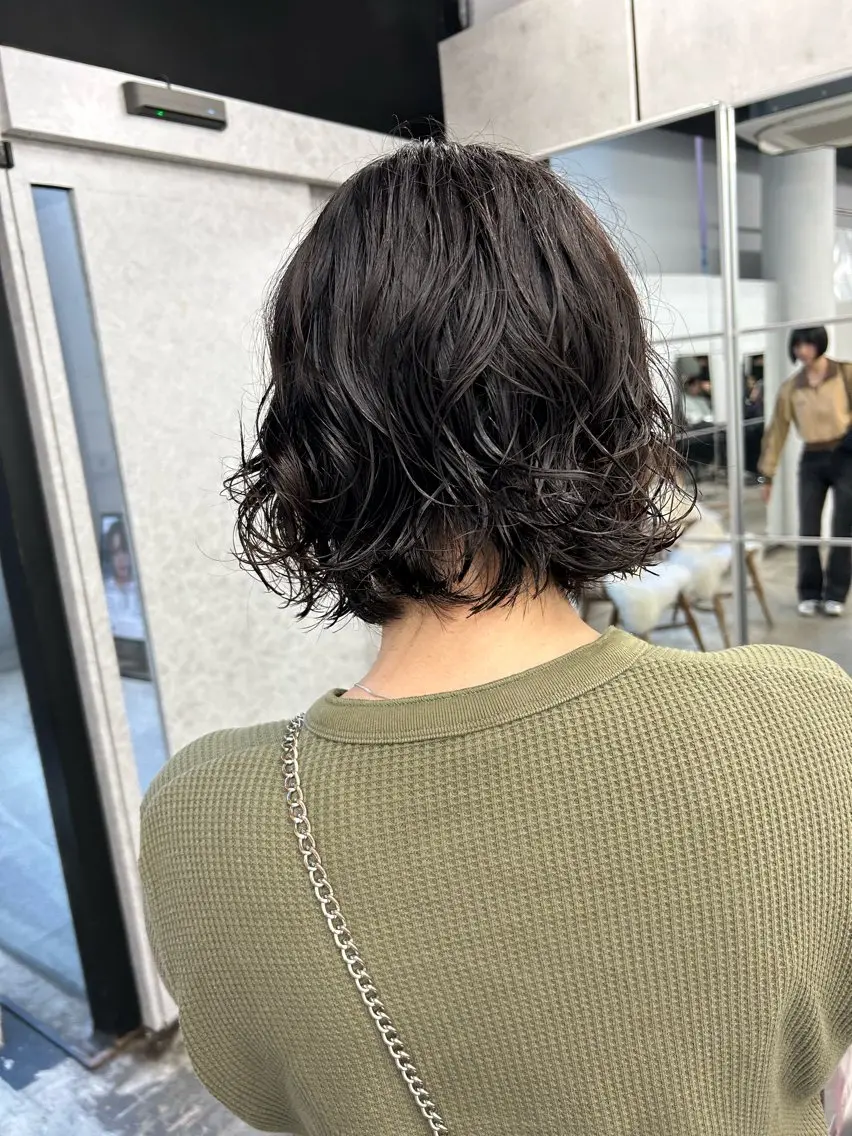 ミディアム パーマ ミディアムパーマ ボブ カット パーマ Pia ツボイ ケイタのヘアスタイル