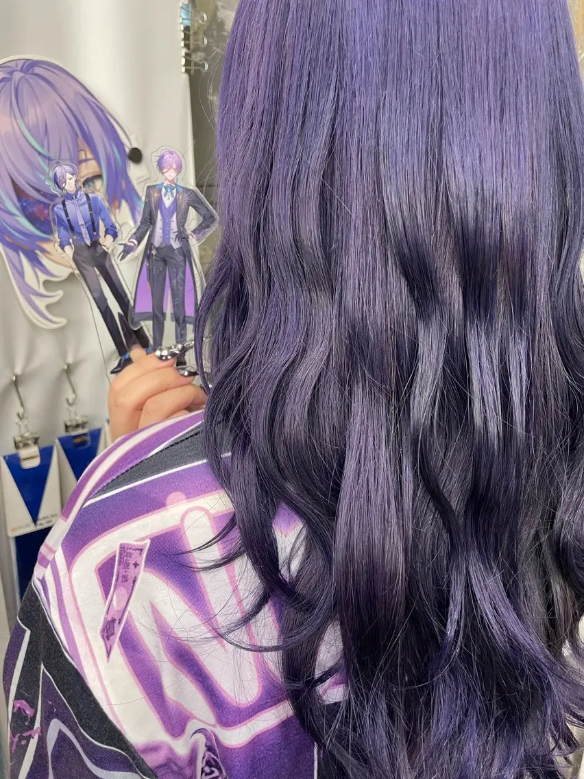 ロング カラー ヘアカラー トリートメント インナーカラー 推し ブリーチ 髪質改善のヘアスタイル