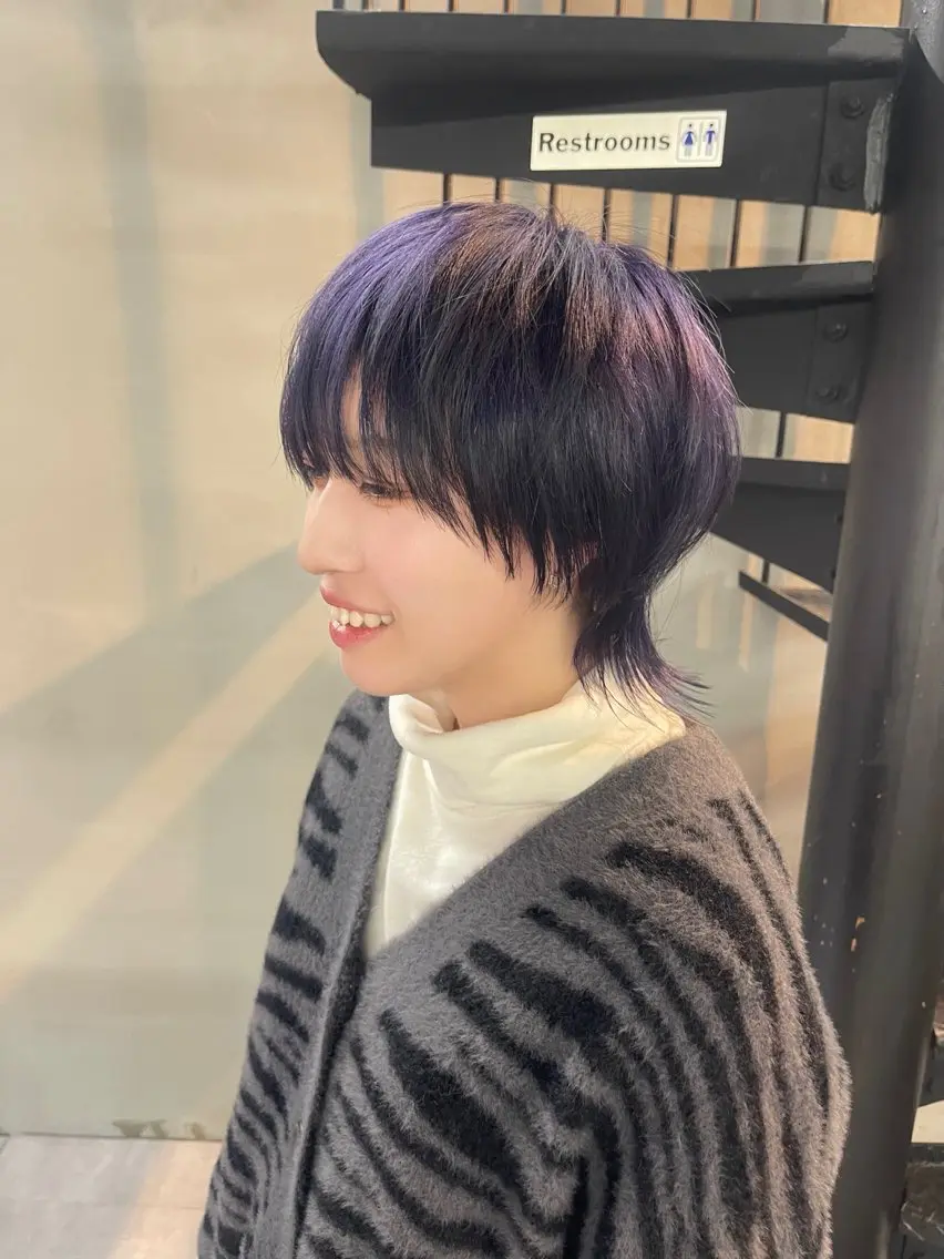 ショート 似合わせカット ウルフカット カット ヘアカラー 柏 ウルフ/レイヤー 田中佐和🐺のヘアスタイル