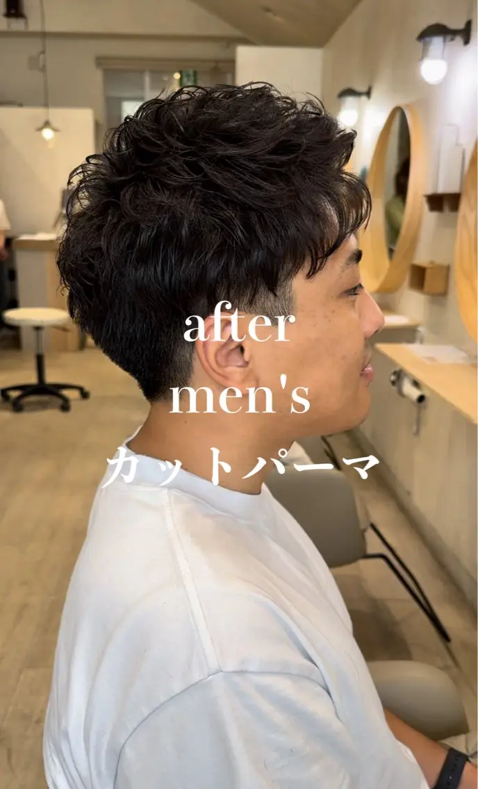 ショート パーマ メンズ メンズパーマ メンズ指名多数!! 田島史也のヘアスタイル